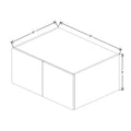 CNC Classic Milano Sunset 33" W X 15" H X 24" D Double Door Wall Cabinet