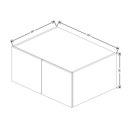 CNC Classic Broadway Cobalt 33" W X 15" H X 24" D Double Door Wall Cabinet