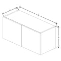 Fabuwood Illume Tuscany Ida 2 33" W x 15" H x 13" D Double Door Wall Cabinet