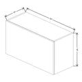 Fabuwood Illume Tuscany Muratti 4 33" W x 18" H x 13" D Lift Up Wall Cabinet