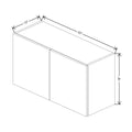 CNC Classic Broadway Cobalt 33" W X 18" H Double Door Wall Cabinet
