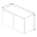 Fabuwood Illume Catalina Nocce 1 33" W X 18" H X 13" D Double Door Wall Cabinet