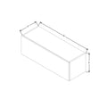 CNC Classic Milano Obsidian 36" W X 12" H Horizontal Wall Cabinet