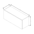 CNC Concord Elegant Dove 36" W X 15" H Horizontal Wall Cabinet