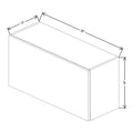 Fabuwood Illume Catalina Azul Marino 36" W X 18" H X 13" D Lift Up Wall Cabinet