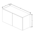 Fabuwood Illume Tuscany Ida 1 36" W x 18" H x 13" D Double Door Wall Cabinet