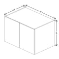 CNC Classic Broadway Beach 36" W X 24" H X 24" D Double Door Wall Cabinet