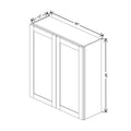 Fabuwood Allure Galaxy Seaside Pine 36" W X 39" H X 12" D Double Door Wall Cabinet