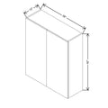 CNC Luxor Harvest 36" W X 42" H Double Door Wall Cabinet