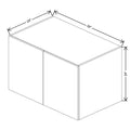 CNC Classic Milano Snow 39" W X 24" H X 24" D Double Door Wall Cabinet