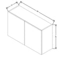 CNC Concord Park Avenue White 39" W X 24" H Double Door Wall Cabinet
