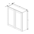 Fabuwood Allure Galaxy Natural Oak 39" W X 39" H X 12" D  Single Door Wall Cabinet