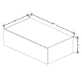 Fabuwood Illume Catalina Como Ash 1 42" W X 12" H X 24" D Lift Up Wall Cabinet