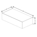 Fabuwood Illume Tuscany Olmo 3 42" W x 12"H x 24" D Lift Up Wall Cabinet