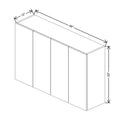 CNC Luxor Harvest 48" W X 30" H Double Door Wall Cabinet