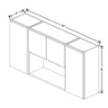 CNC Luxor Harvest 60" W X 30" H Open Wall Cabinet