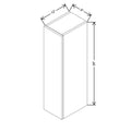 CNC Concord Sydney White 09" W X 36" H Single Door Wall Cabinet