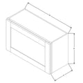Fabuwood Allure Galaxy Natural Oak 30" W X 18" H X 12" D Wall Appliance Center Cabinet