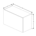 Fabuwood Illume Tuscany Ida 2 30" W x 18" H x 13" D Wall Appliance Cabinet
