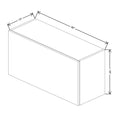 Fabuwood Illume Catalina Blanco Gloss 36" W X 18" H X 13" D Wall Appliance Cabinet