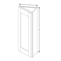 Fabuwood Allure Galaxy Mocha 12" W X 30" H X 12" D Wall End Cabinet
