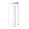Fabuwood Allure Galaxy Biscuit 12" W X 30" H X 12" D Wall End Cabinet