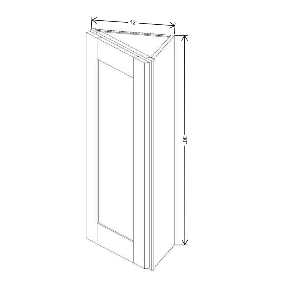 Fabuwood Allure Galaxy Claystone 12" W X 30" H X 12" D Wall End Cabinet