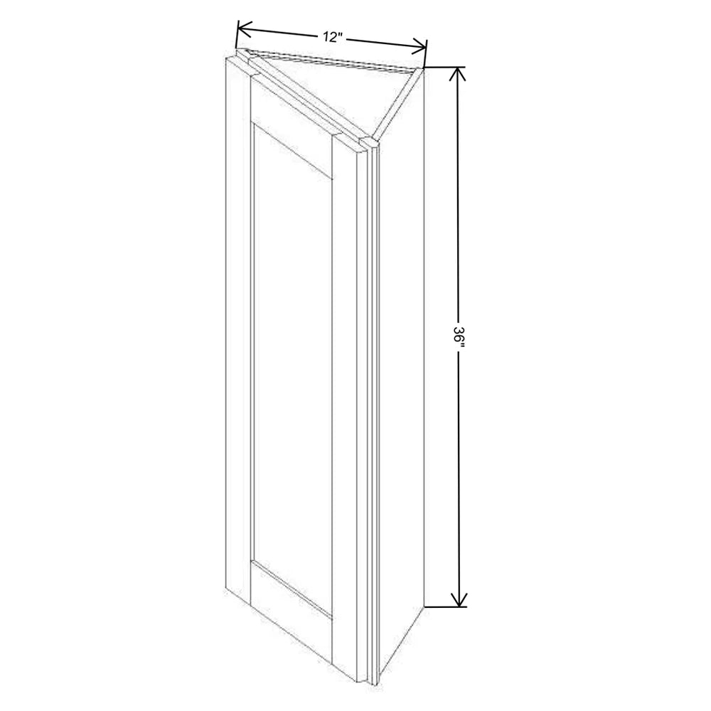 Fabuwood Allure Galaxy Biscuit 12" W X 36" H X 12" D Wall End Cabinet