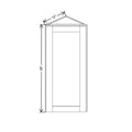 Fabuwood Allure Galaxy Seaside Pine 12" W X 39" H X 12" D Wall End Cabinet