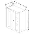 Fabuwood Allure Galaxy Hunter Green 24" To 27" W X 30" H X 12" D Single Door Blind Corner Wall Cabinet