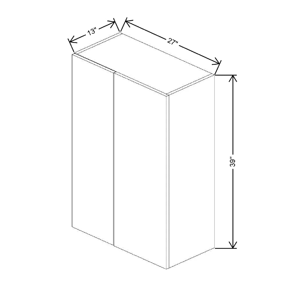 Fabuwood Ovela Catalina Verde Salvia 27" W X 39" H X 12" D Single Door Blind Corner Wall Cabinet