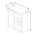 Fabuwood Allure Galaxy Natural Oak 30" To 33" W X 30" H X 12" D Single Door Blind Corner Wall Cabinet