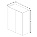 Fabuwood Illume Catalina Ida 1 30" To 33" W X 36" H X 13" D Wall Blind Corner Cabinet