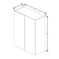 Fabuwood Illume Catalina Black 30" W X 39" H X 12" D Single Door Blind Corner Wall Cabinet