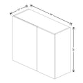 Fabuwood Illume Tuscany Ida 1 36" To 39" W x 30" H x 13" D Wall Blind Corner Cabinet