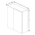 Fabuwood Illume Catalina Como Ash 1 36" To 39" W X 42" H X 13" D Wall Blind Corner Cabinet