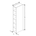 Fabuwood Illume Catalina Carbone Matte 06" W X 36" H X 12" D Wall Wine Cube