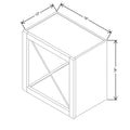 CNC Concord Richmond Stone 18" W X 18" H Wine Rack Cabinet