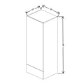Fabuwood Illume Catalina Como Ash 2 18" W x 48" H x 15" D Wall Drawer Cabinet