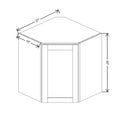 Fabuwood Allure Galaxy Claystone 27" W X 30" H X 12" D Wall Corner No Door Cabinet