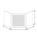 Fabuwood Allure Echo Pistachio Green 24" W X 18" H X 12" D Wall Diagonal Corner Garage Appliance Cabinet