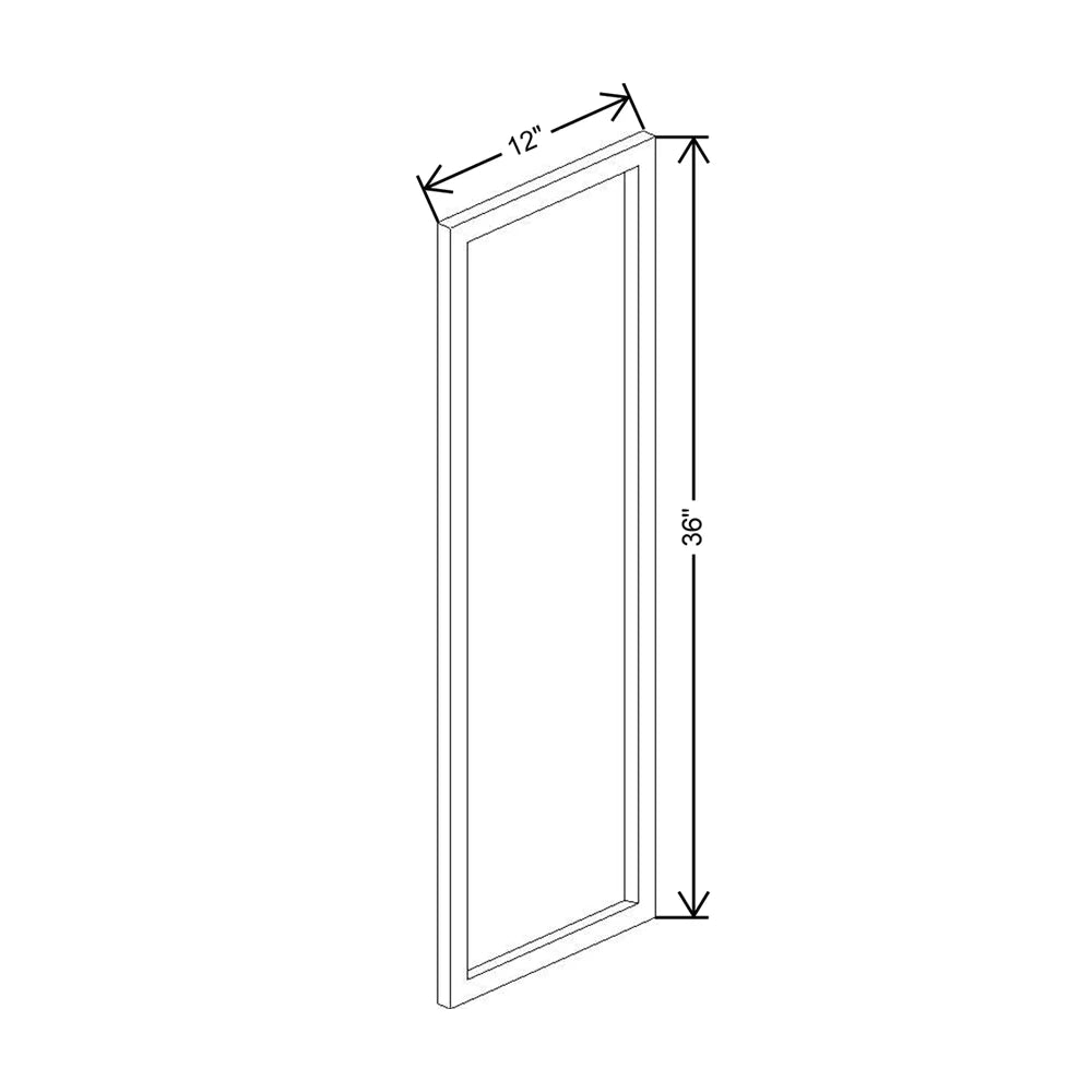 CNC Concord Fashion White 12" W X 36" H Decorative End