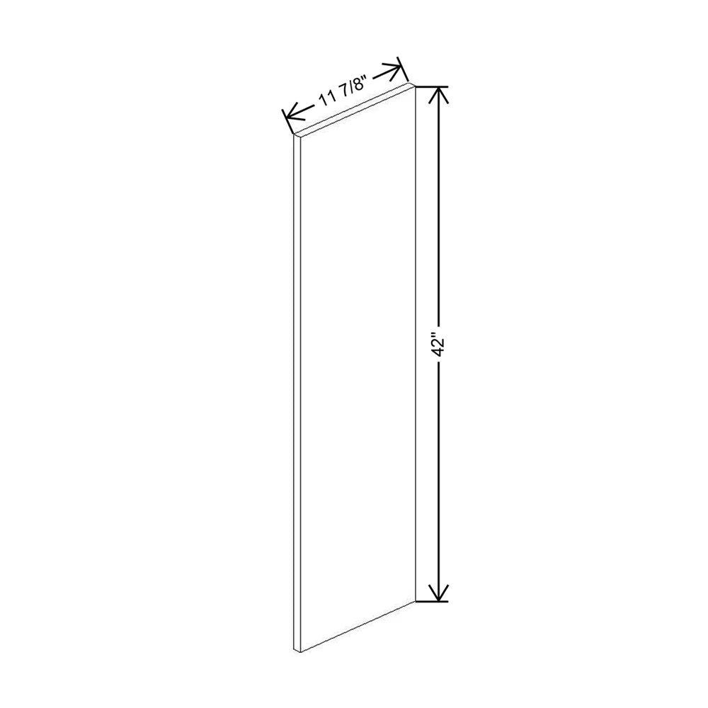 CNC Classic Broadway Graphite 12" W X 42" H Decorative End