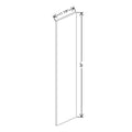 CNC Classic Versailles White 12" W X 49" H Decorative End