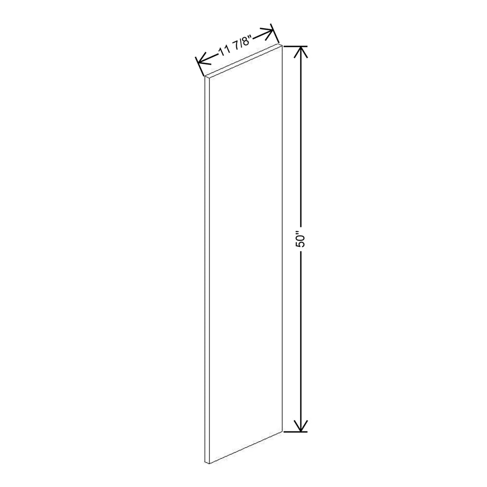 CNC Classic Milano Snow 12" W X 49" H Decorative End