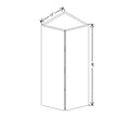 CNC Classic Broadway Cobalt 12" W X 36" H Double Door Wall End Cabinet