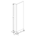 Fabuwood Illume Tuscany Rosales 2 3" W x 42" H x 13 7/8" D Wall End Panel