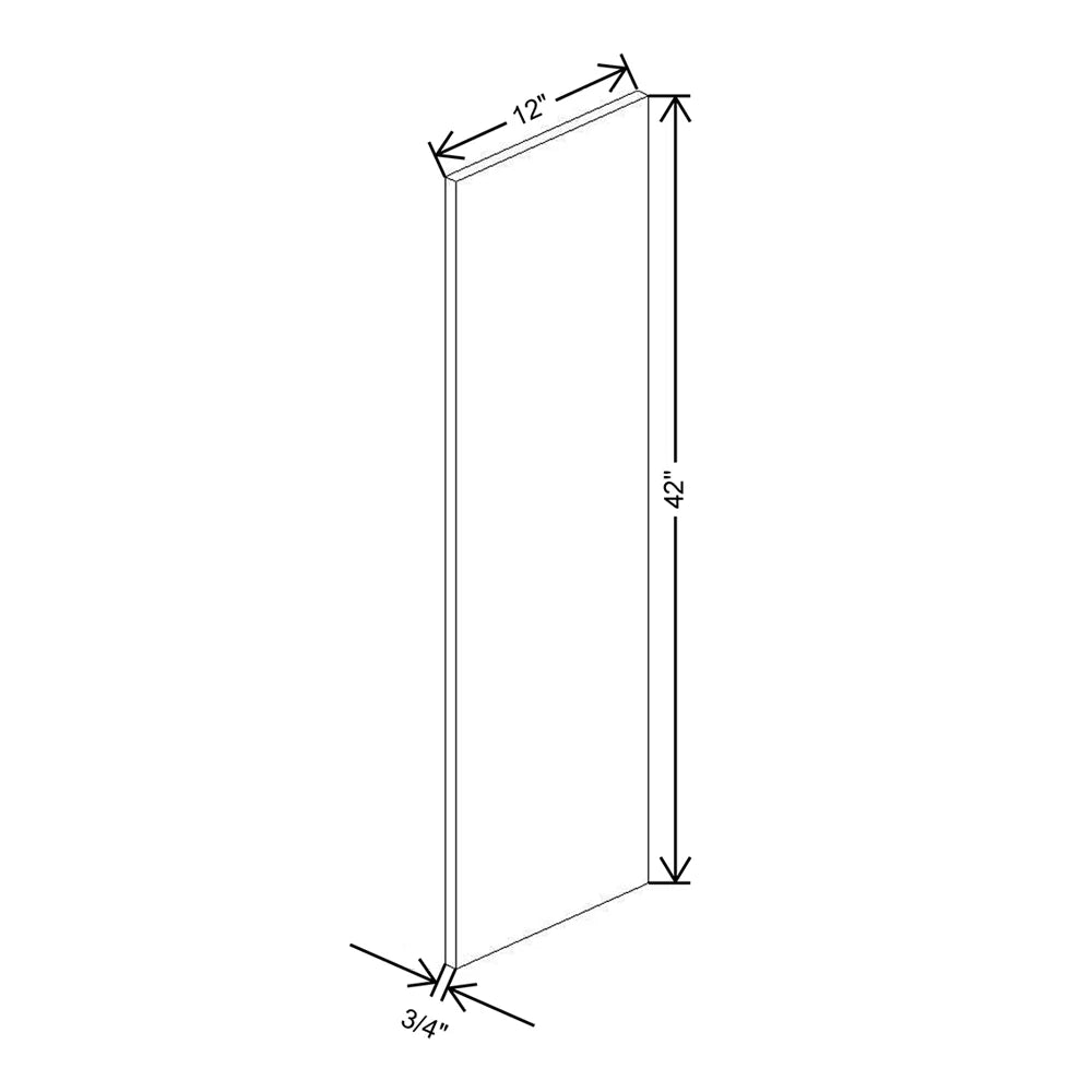 CNC Classic Broadway Coastal 3/4" W X 42" H X 13" D End Panel