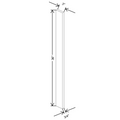 Fabuwood Allure Galaxy Mocha 3" W X 36" H Wall Filler