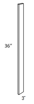 WF336 - RTA Sandy Mirage Shaker - Filler - 3/4" thick 3" wide 36" tall - 3/4" thick x 3" wide x 36" tall